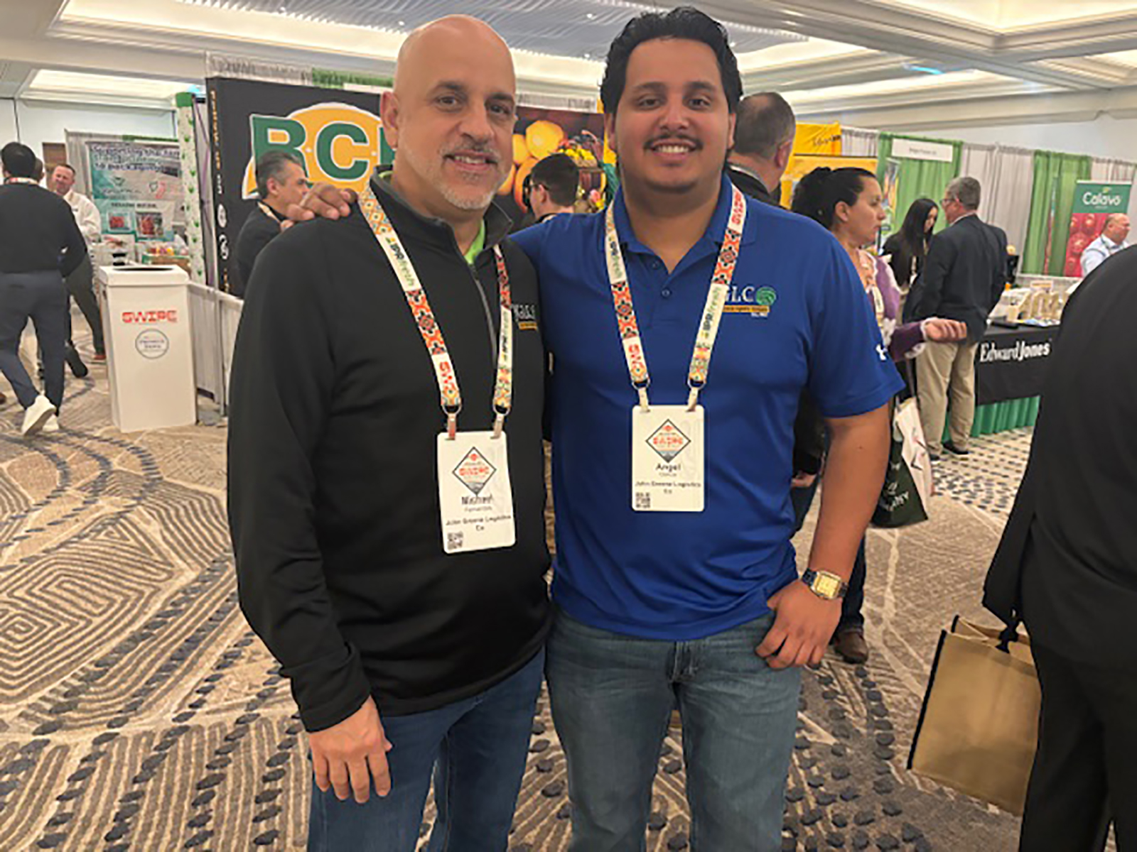 Michael Fernandes and Angel Garcia of John Green Logistics.