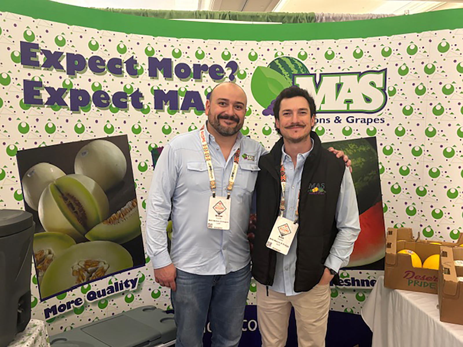 Mikee Suarez and Alek Suarez of Mas Melons and Grapes LLC.