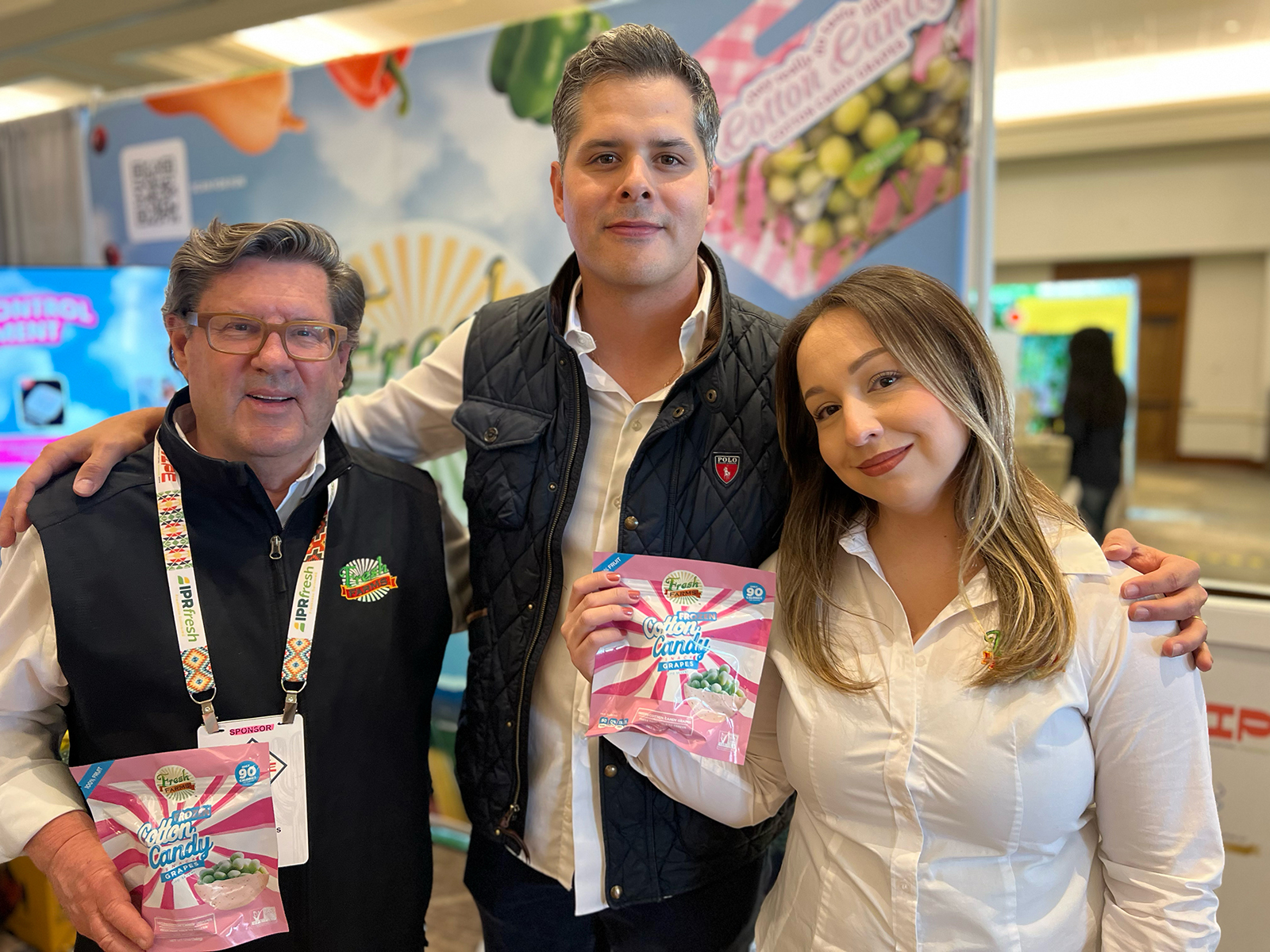 David Watson, Raul Carbajal and Marcela Campos of Fresh Farms.