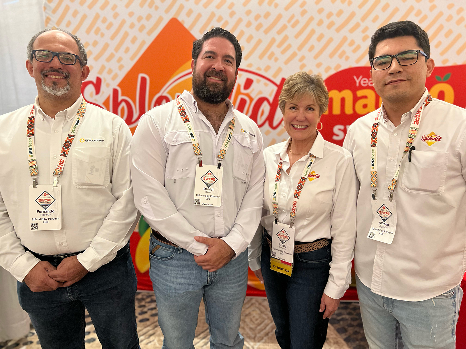 Fernando Figueroa, Daniel Ibarra, Cindy Schwing and Alfredo Algandar of Splendid by Porvenir.