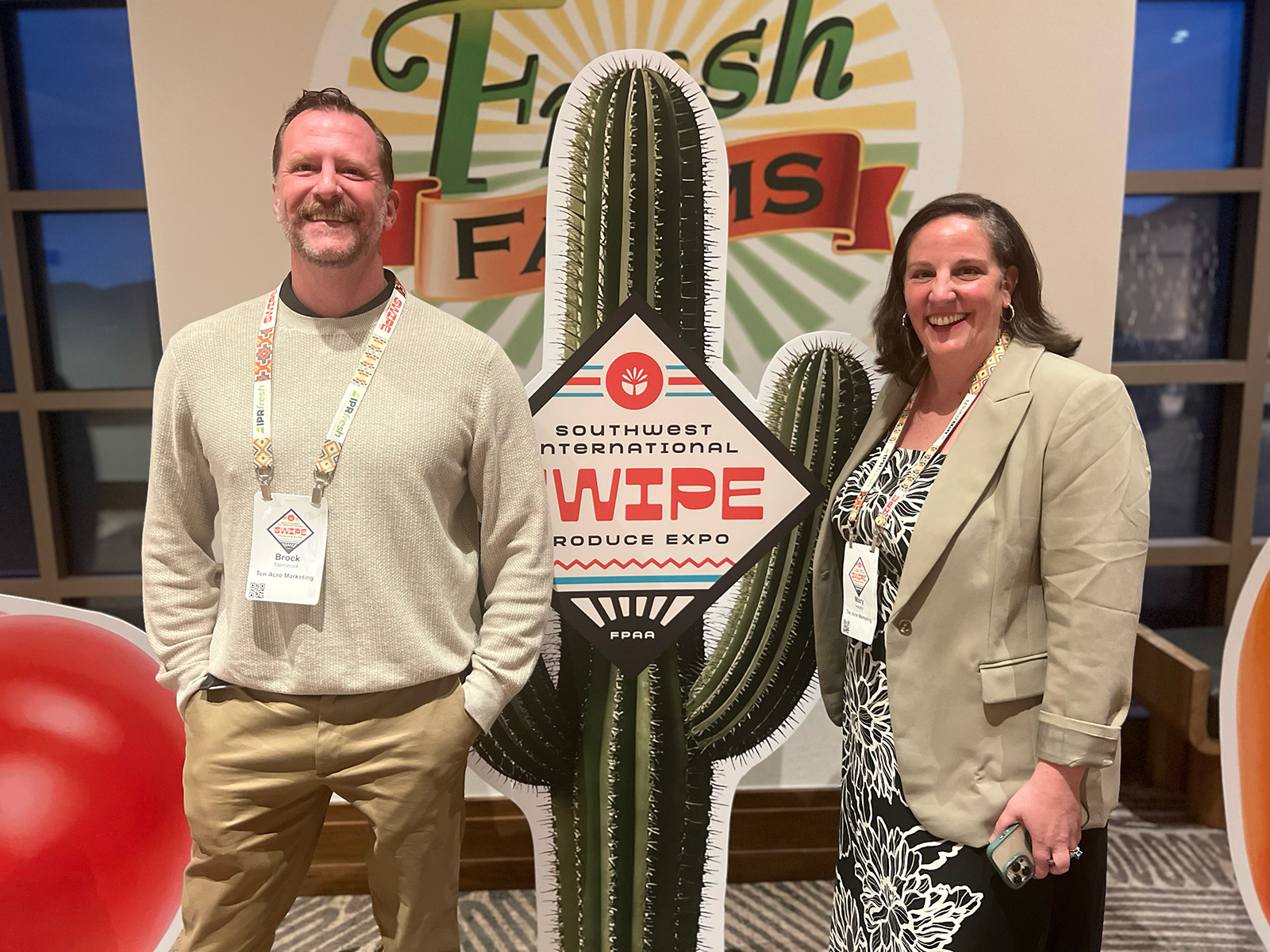 Brock Nemecek and Mary Heslep of Ten Acre Marketing.