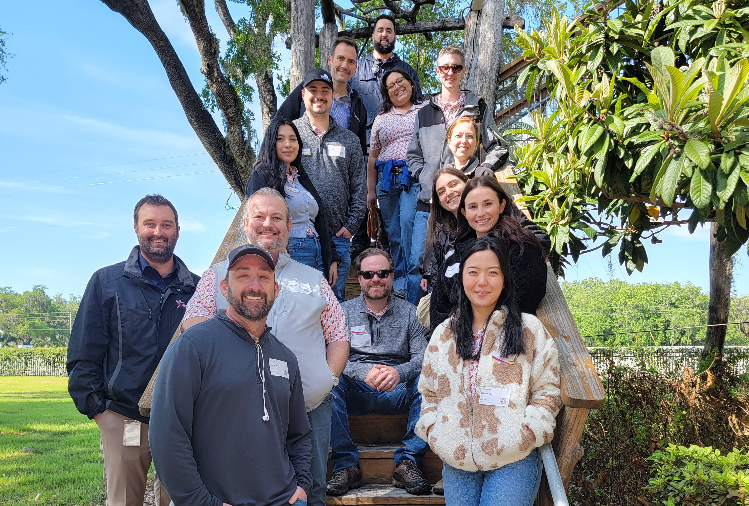 Nick Wishnatzki and Miller Townsend of Wish Farms took the class on a tour of their office including a treehouse and packing facility.
