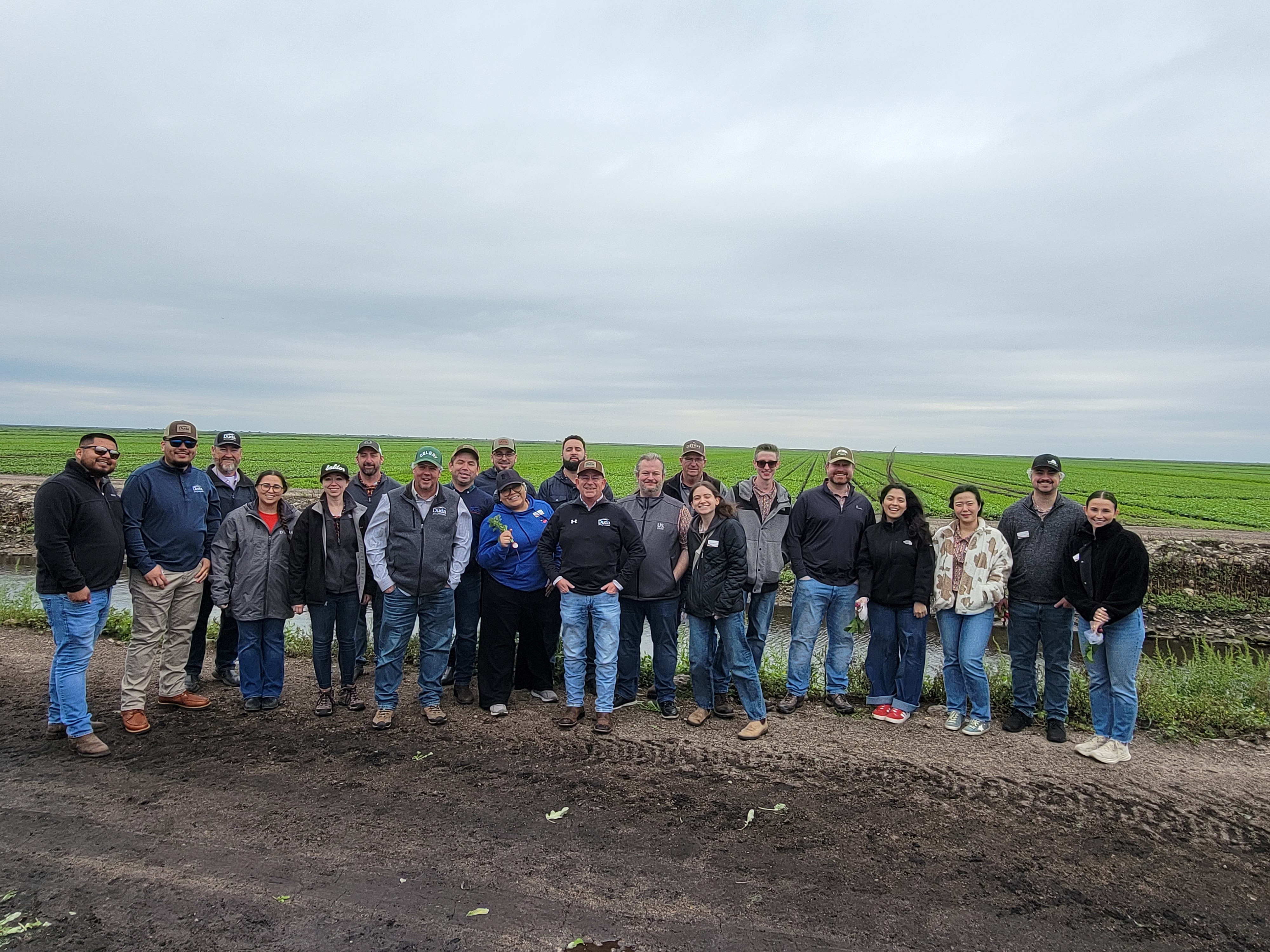 Class pictured with the Duda team after an informative tour of their farms and some tasty samplings.
