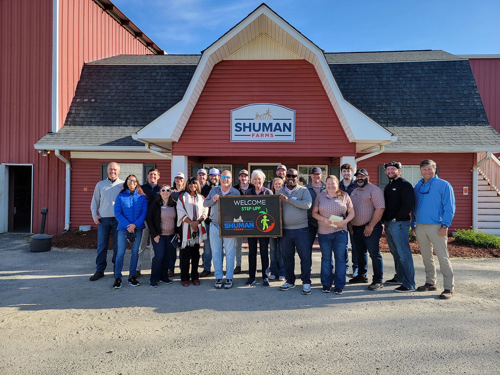 Shuman Farms gave the class a warm welcome.