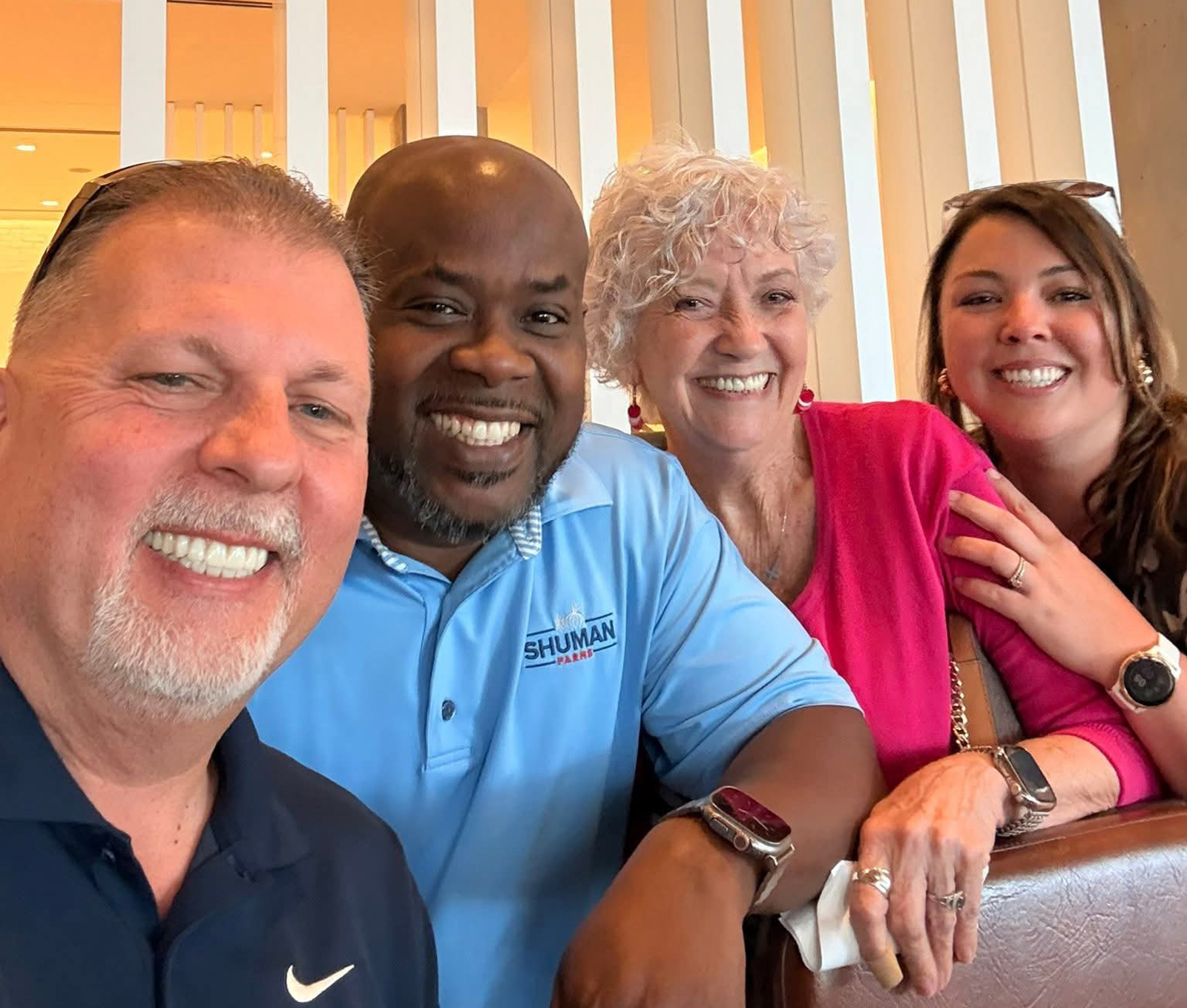 Committee members Mike Roberts, Gary Baker, Faye Westfall and Molly Edenfield Farrow.