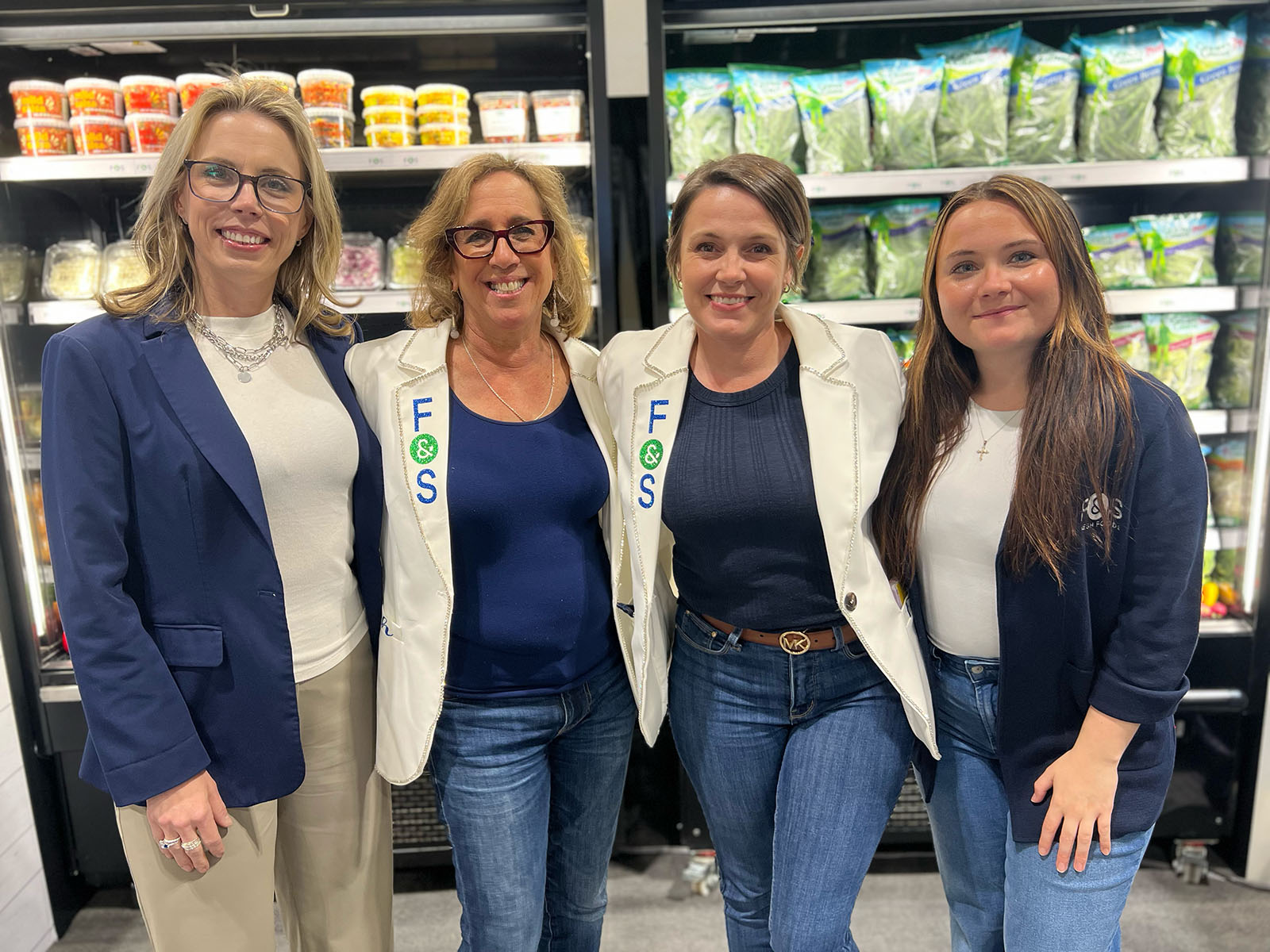 Jill Dankel, Jill Mazer, Angela Allen and Kealey Buccuto of F&S Fresh Foods.