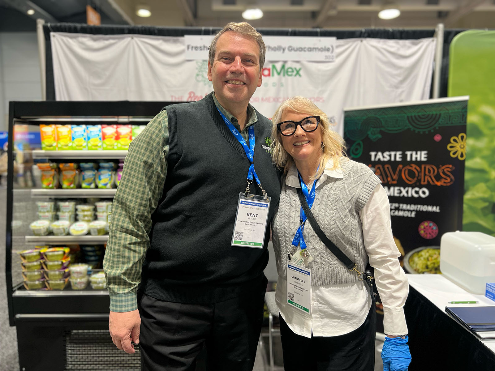 At the Fresherized Foods booth were Kent Kreuer and Chantelle Cleghorn.
