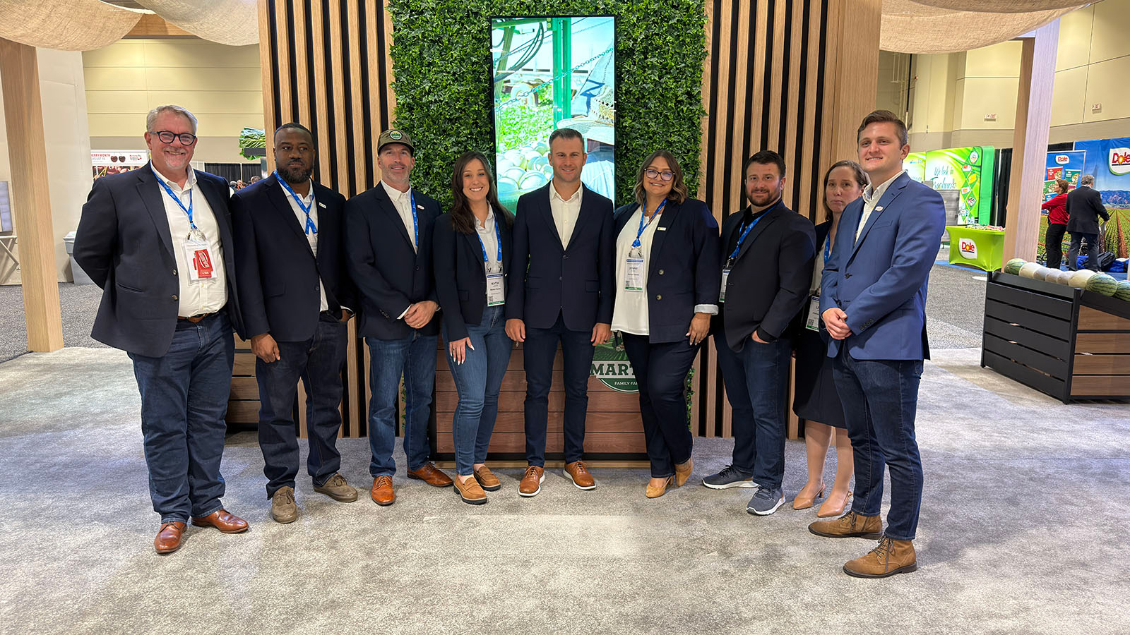 Mark Sample, Joseph Harrens, Sam Sternberg, Katie Lanzon, Steve Martori, Jenny Rivera, Nick Martori, Liron Meshel and Jared Faubion of Martori Farms.