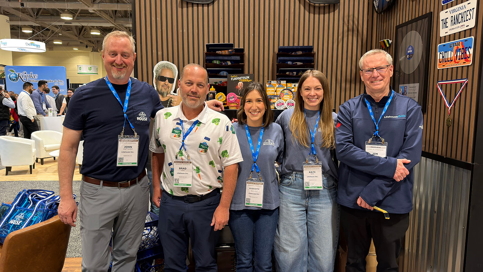 John Goettisheim, Brad Horn, Elizabeth Dela-Cruz, Kate Nees and Jim Van Dusen of Litehouse Inc.