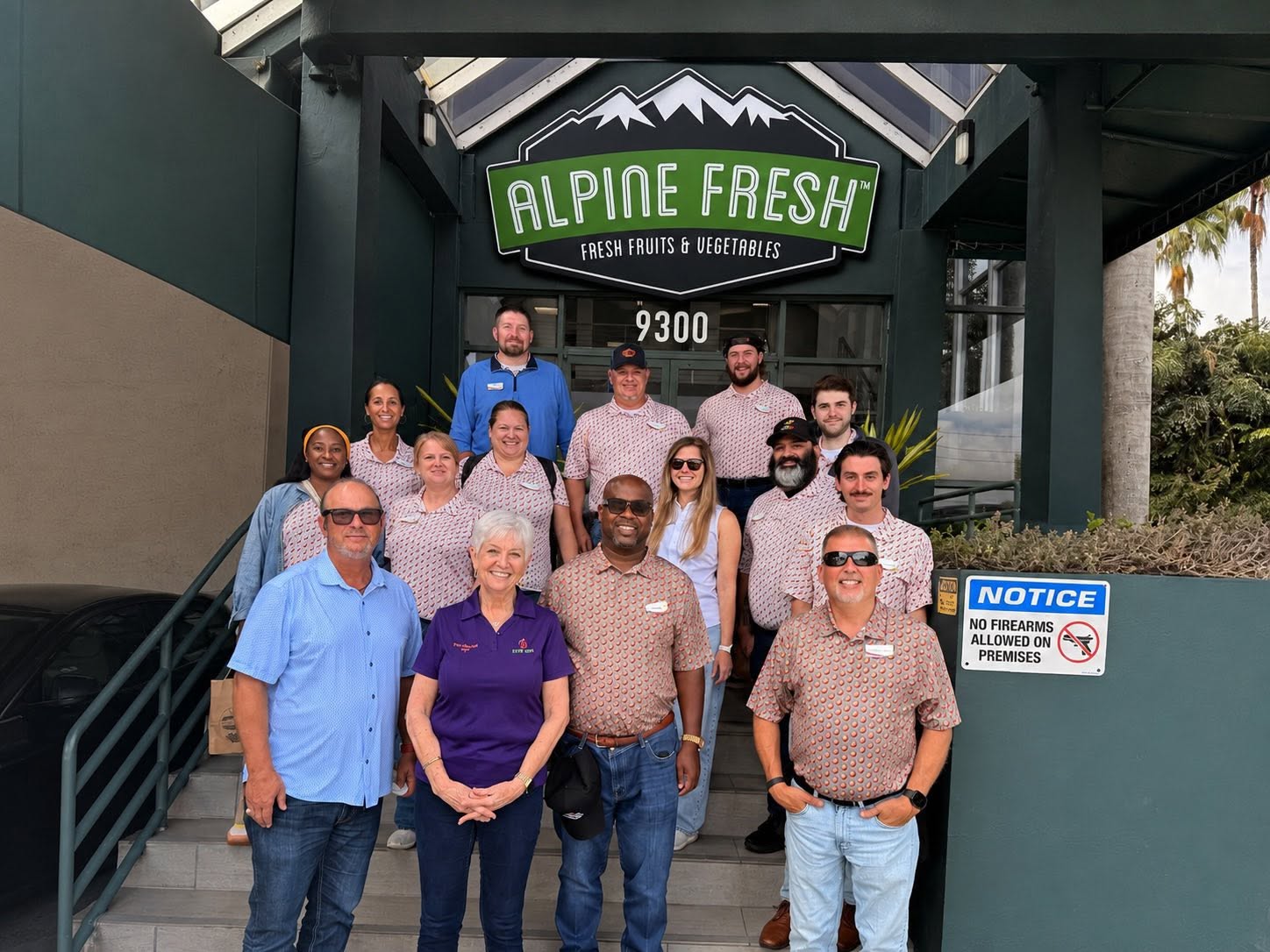 The group at Alpine Fresh.