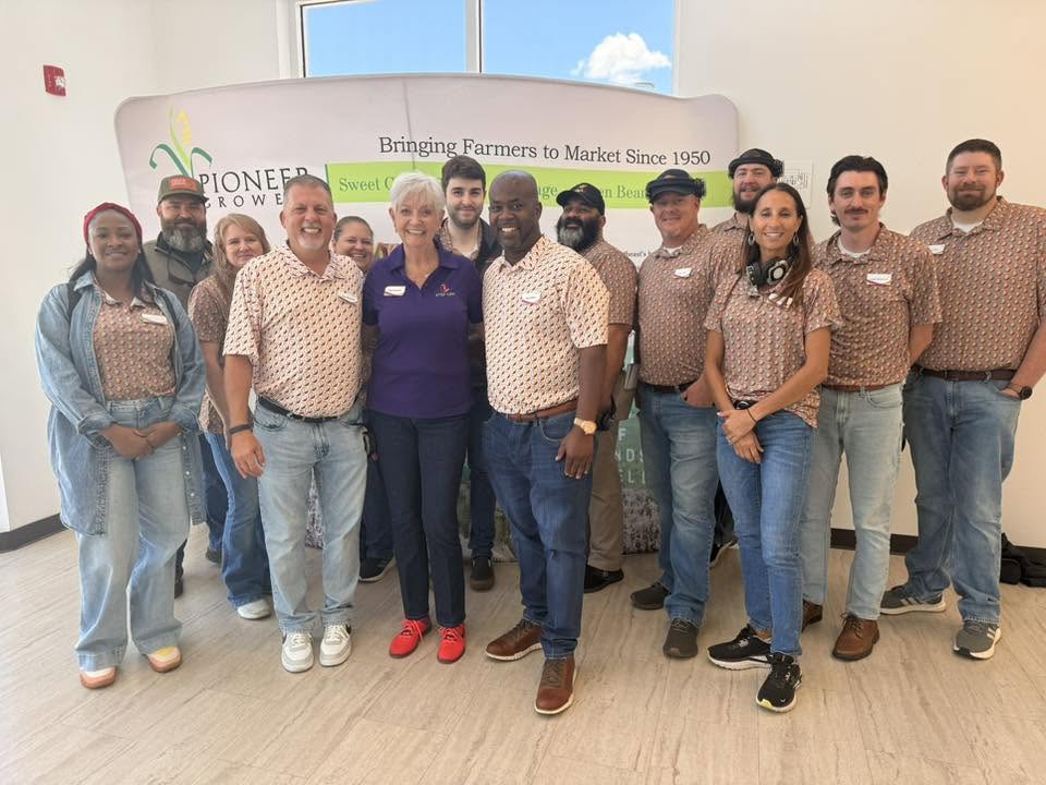 The group at Pioneer Growers. 