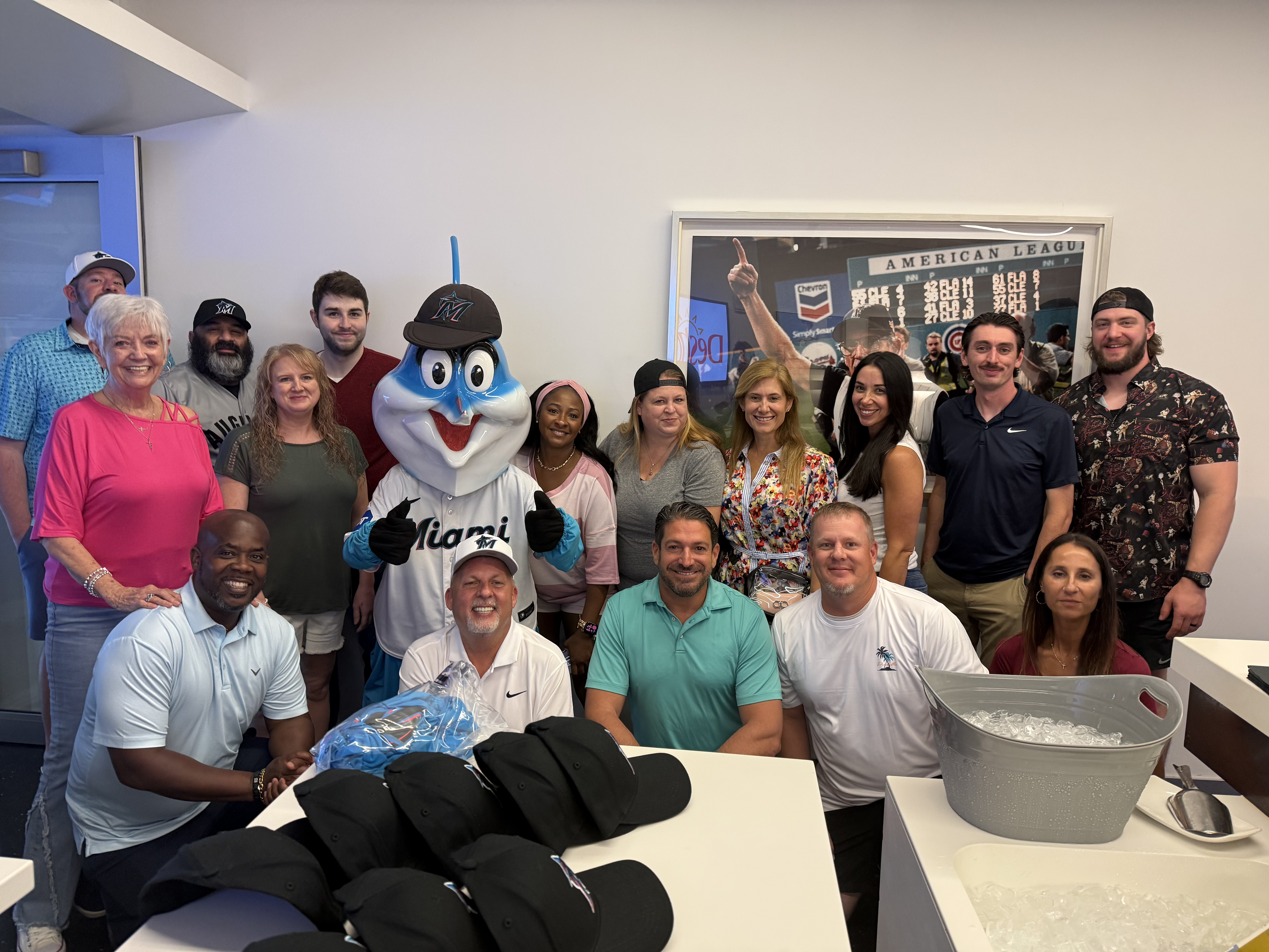 The STEP-UPP Retail Class with Desbry WP at ballgame. 