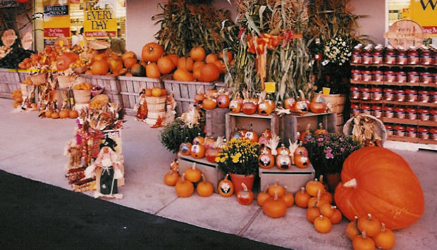 pumpkin display