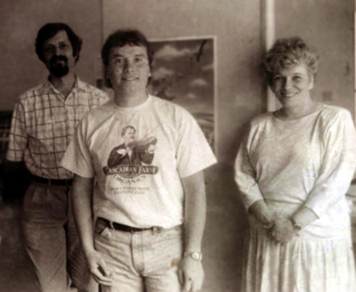 Maureen Royal with Roger Wechsler and Luis Acuna.