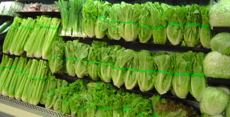 retail display for salads
