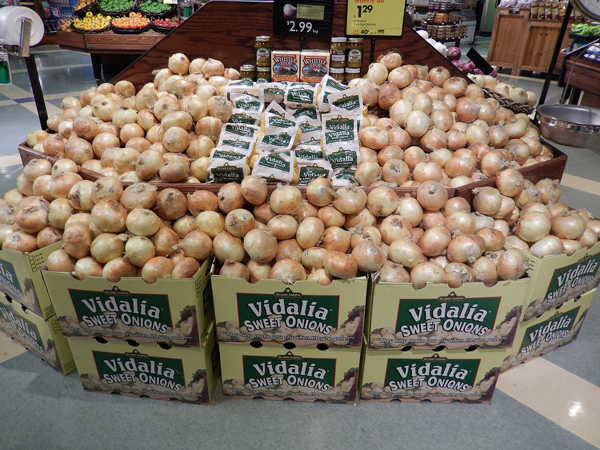 vidalia onion display